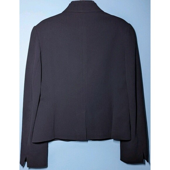 Talbots Womens 6 Petite 6P Black Cropped Blazer Jacket Tailored + Skirt SET OF 2 - Picture 3 of 16